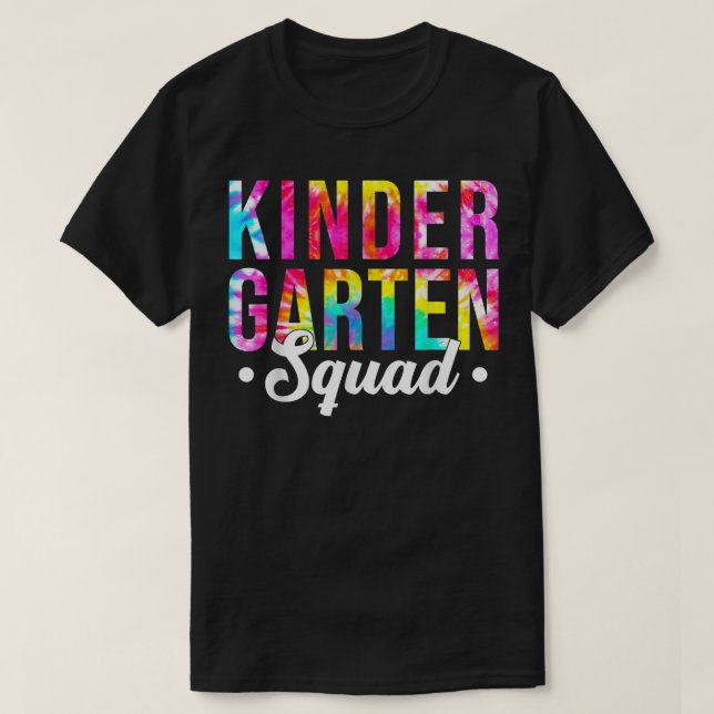 T-shirt Équipe Jardin d'enfants Équipe Tie Dye Jardin d'en (Design devant)