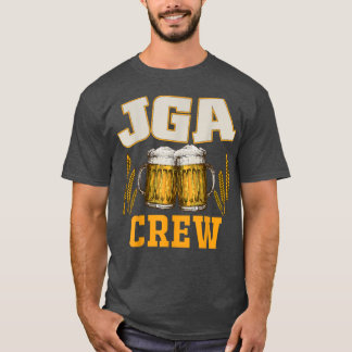 T-shirt Équipe JGA avec bière pour l'enterrement de vie de