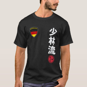 T-shirt Équipe Karaté Shorin Ryu Drapeau Allemand Arts Mar