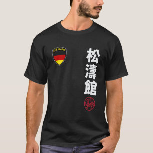 T-shirt Équipe Karaté Shotokan Drapeau Allemand Kanji Ma J