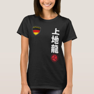 T-shirt Équipe Karate Uechi Ryu Allemand Drapeau Martial J