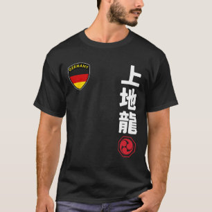 T-shirt Équipe Karate Uechi Ryu Allemand Drapeau Martial J