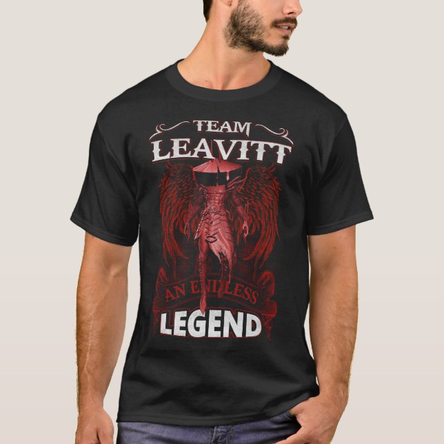 T-shirt Équipe LEAVITT - Une LÉGENDE infinie (Devant)