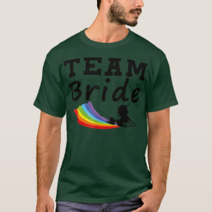 T-shirt Équipe Mariée Licorne Arc-en-ciel Gay LGBT Drôle 