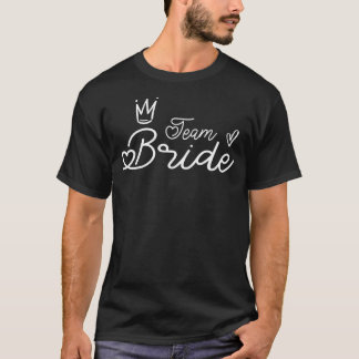 T-shirt Équipe Mariée Pour Mariée Enterrement de Vie de Je