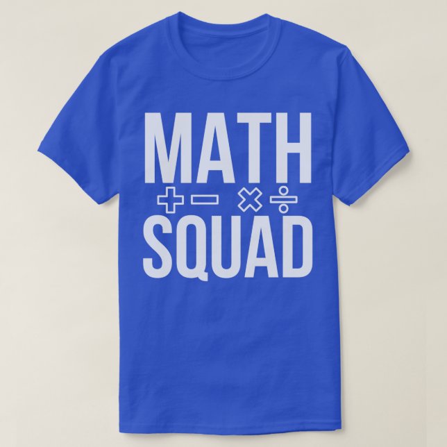 T-shirt Équipe mathématique (Design devant)