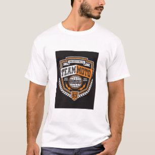 T-shirt Équipe Moto 93 Orange Racing Crest Tee