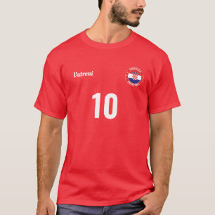 T-shirt Équipe Nationale Croatie Personnalisée Jersey