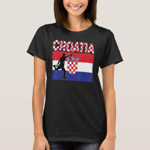 T-shirt Équipe Nationale De Croatie Football Mondial Footb