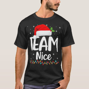 T-shirt Équipe Nice Chemise Funny Naughty Nice Père Noël N