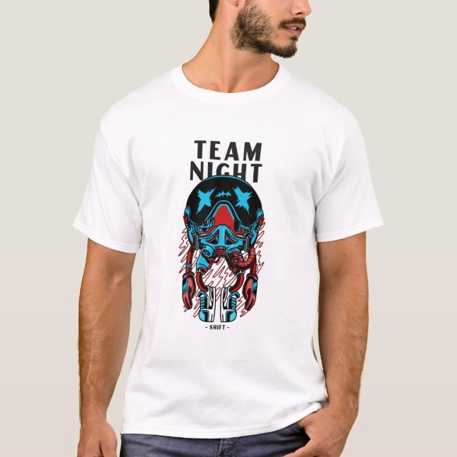 T-shirt Équipe Night Shift (Devant)