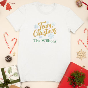 T-shirt Équipe Noël   Tenue de vacances familiale assortie