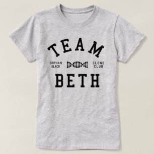T-shirt Équipe noire orpheline Beth