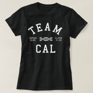 T-shirt Équipe noire orpheline calorie