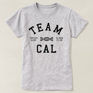 T-shirt Équipe noire orpheline calorie