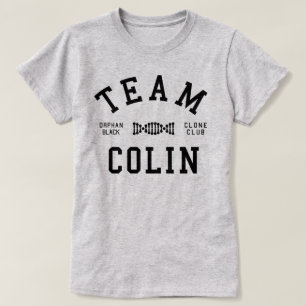 T-shirt Équipe noire orpheline Colin