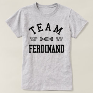 T-shirt Équipe noire orpheline Ferdinand