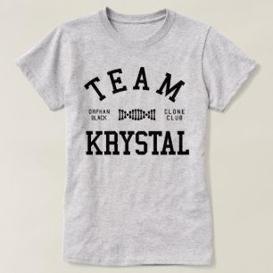 T-shirt Équipe noire orpheline Krystal
