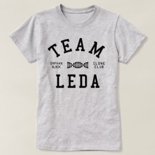T-shirt Équipe noire orpheline Léda