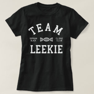 T-shirt Équipe noire orpheline Leekie