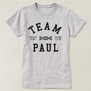 T-shirt Équipe noire orpheline Paul