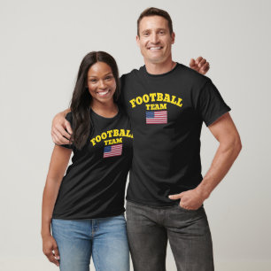 T-shirt Équipe officielle de football USA Drapeau vrai Tee