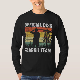 T-shirt Équipe officielle de recherche sur disque Frisbee