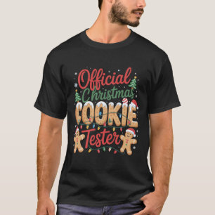 T-shirt Équipe officielle de testeurs de biscuits de Noël