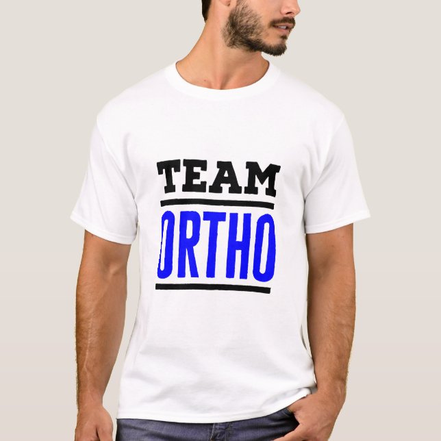 T-shirt Équipe Ortho Orthopédique Orthopédique Infirmière (Devant)