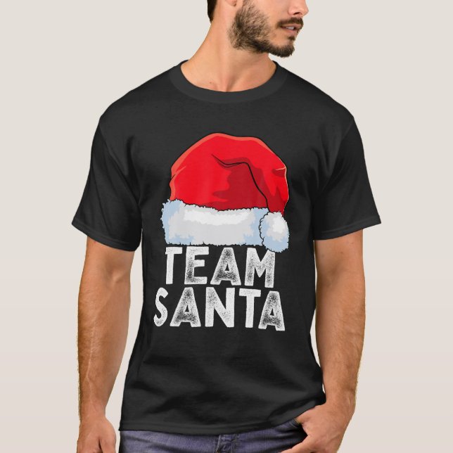T-shirt Équipe Père Noël Famille Tradition Escouade Noël (Devant)