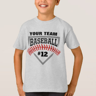 T-shirt Équipe Personnalisée De Baseball Les Enfants Jet