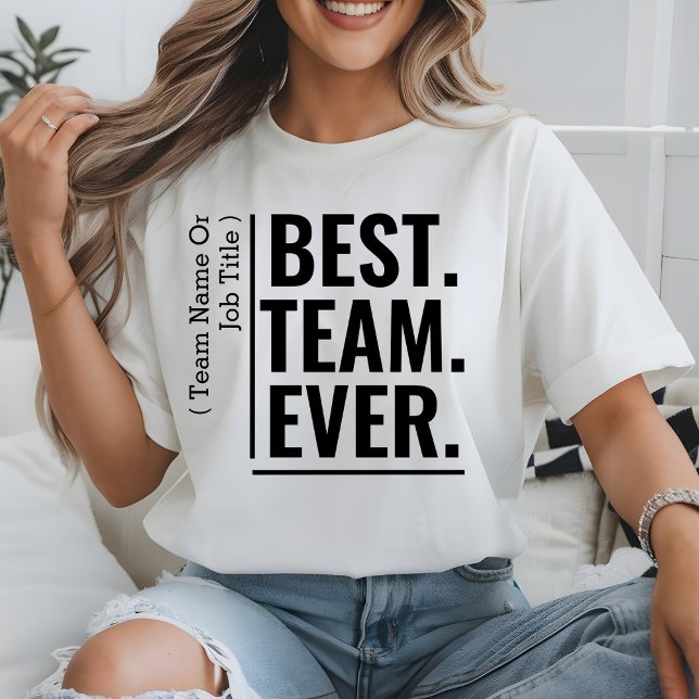 T-shirt Équipe personnalisée Meilleure jamais Équipe Cowor (Créateur téléchargé)