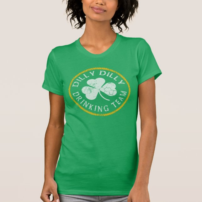 T-shirt Équipe potable irlandaise de Dilly Dilly (Devant)