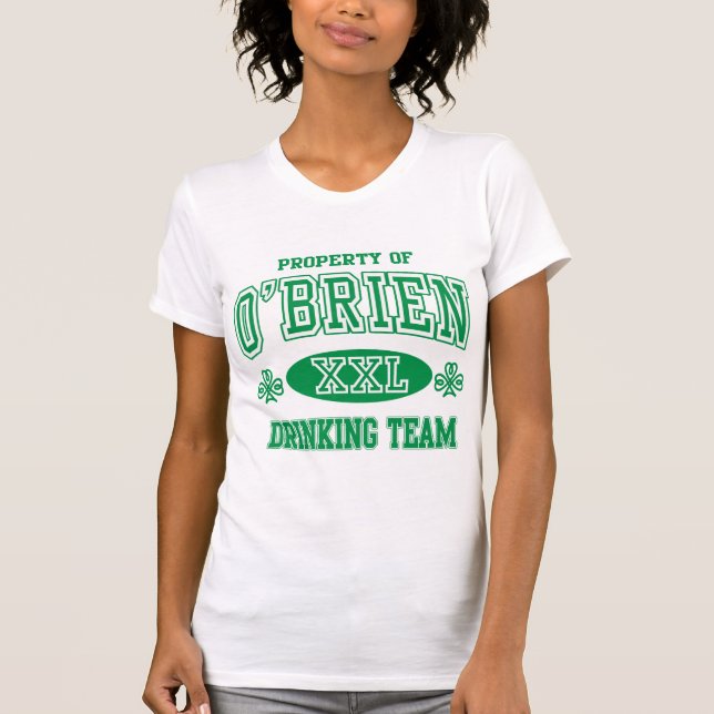T-shirt Équipe potable irlandaise d'O'Brien (Devant)