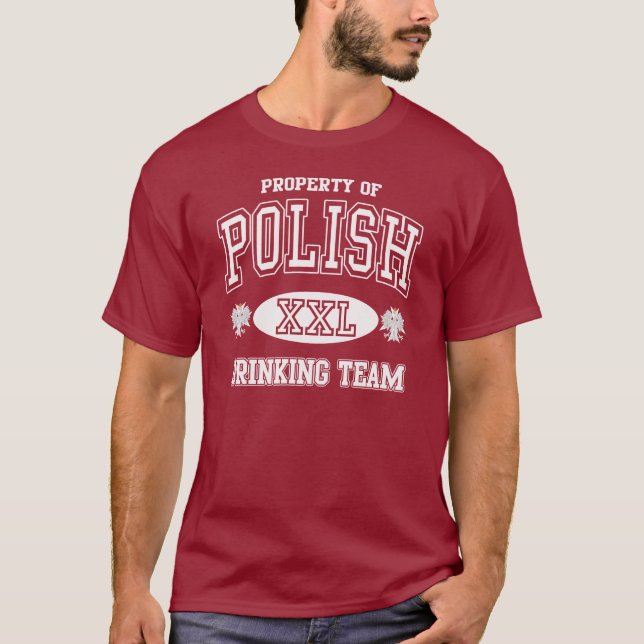 T-shirt Équipe potable polonaise (Devant)