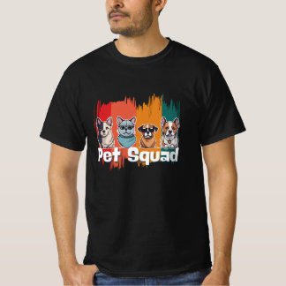 T-shirt Équipe pour animaux de compagnie - adorable chien