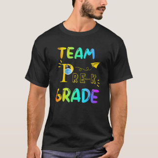 T-shirt Équipe Pré-K Enseignant Retour À L'École Pour L'En