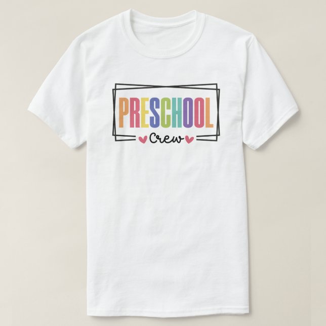 T-shirt Équipe préscolaire (Design devant)