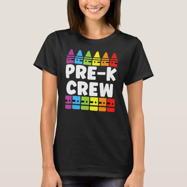 T-shirt Équipe préscolaire Tribu pré-K Retour À L'École En (Devant)