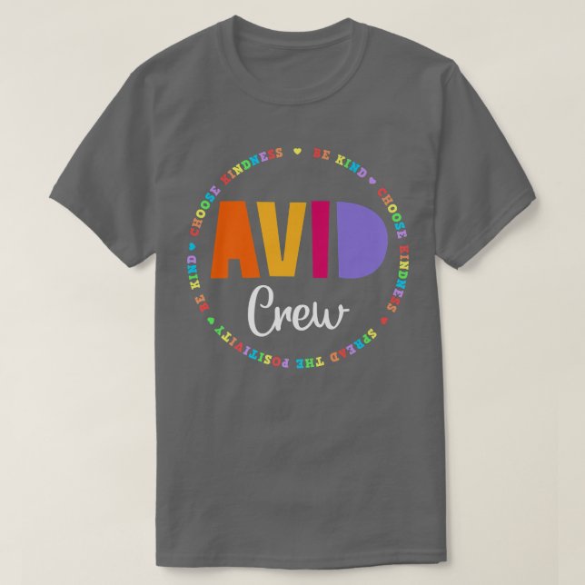 T-shirt Équipe Programme AVID Enseignant Appréciation de l (Design devant)