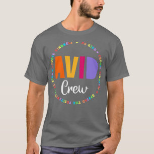 T-shirt Équipe Programme AVID Enseignant Appréciation de l