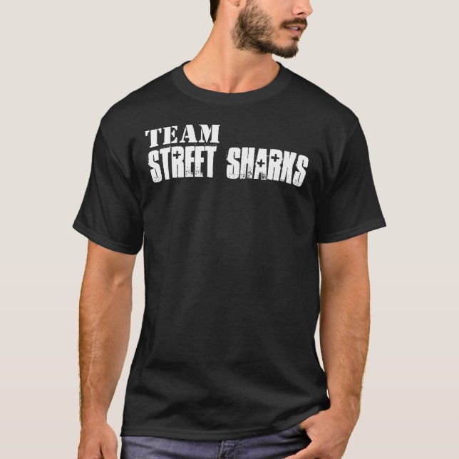 T-shirt ÉQUIPE, requins de rue (Devant)