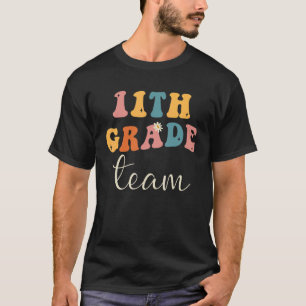 T-shirt Équipe Rétro 11e année 11e année Vibes 1er jour