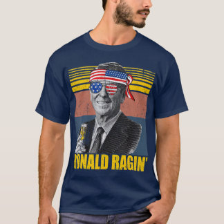 T-shirt Équipe Retro Ronald Ragin Reagan 4 juillet drôle
