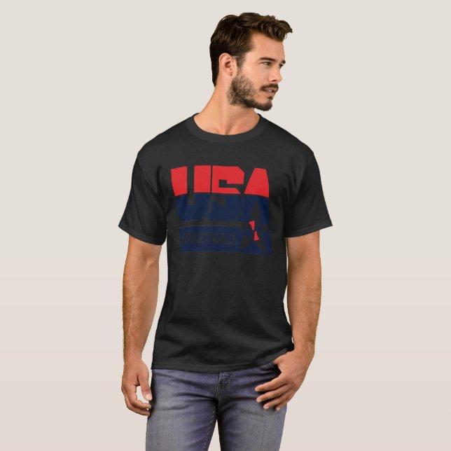 T-shirt Équipe rêveuse du basket-ball 1992 des Etats-Unis (Devant entier)
