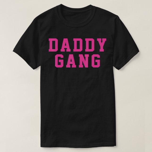 T-shirt Équipe rose Daddy Gang (Design devant)