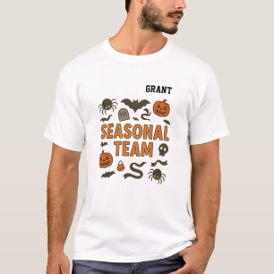 T-shirt Équipe saisonnière customisée Halloween Vêtements