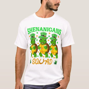 T-shirt Équipe Shenanigans St. Patrick Mignon Tortue