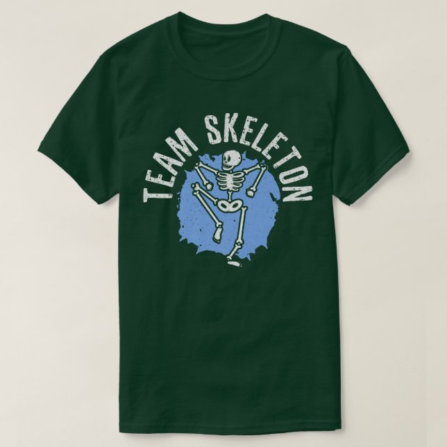 T-shirt Équipe Skeleton Technologue Radiologique  (Design devant)
