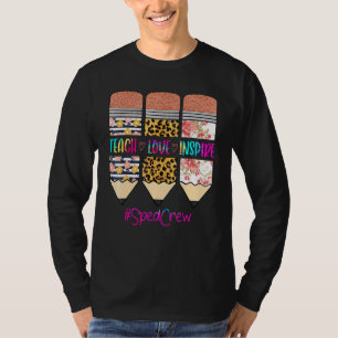 T-shirt Équipe Sped Tie Dye Enseigner Amour Inspirer Crayo